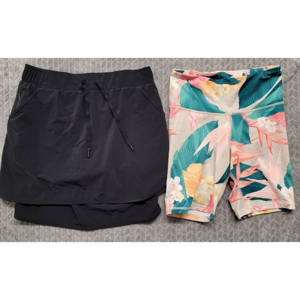 Womens Old Navy Active Go-Dry Legging Biker Shorts Size Med All in Motion Skort